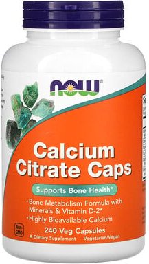 NOW Foods, Calcium Citrate Caps, Calciumcitratkapseln, 240 vegetarische Kapseln