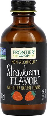 Frontier Co-op, Strawberry Flavor, Erdbeergeschmack, alkoholfrei, 59 ml (2 fl. oz.)