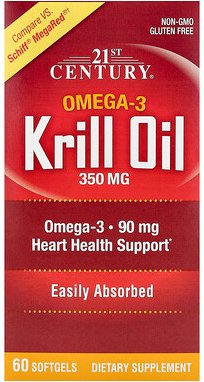 Thumbnail - 21st Century, Krillöl, 350 mg, 60 Weichkapseln