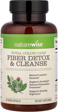Thumbnail - NatureWise, Total Colon Care®, Fiber Detox & Cleanse, ballaststoffhaltige Entgiftung und Reinigung, 60 vegane Kapseln