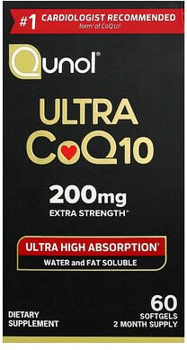 Qunol, Ultra CoQ10, 200 mg, 60 Weichkapseln