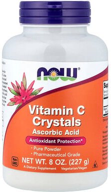 NOW Foods, Vitamin C-Kristalle, 227 g (8 oz.)