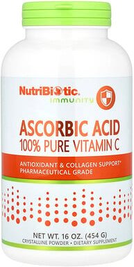 NutriBiotic, Immunity, Ascorbic Acid, Ascorbinsäure, 100% reines Vitamin C, kristallines Pulver, 454 g (16 oz.)