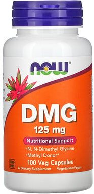 NOW Foods, DMG, 125 mg, 100 vegetarische Kapseln