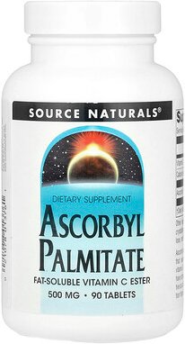 Source Naturals, Ascorbyl Palmitate, Ascorbylpalmitat, 500 mg, 90 Tabletten