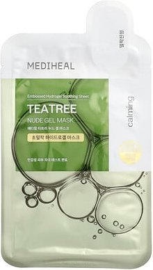 MEDIHEAL, Nude Gel Beauty Mask, Nude Gel Beauty Mask, Teebaum, 1 Tuchmaske, 30 g (1,05 oz.)