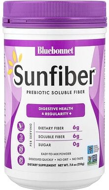Thumbnail - Bluebonnet Nutrition, Sunfiber®, Prebiotic Soluble Fiber, präbiotisch lösliche Ballaststoffe, 210 g (7,4 oz.)