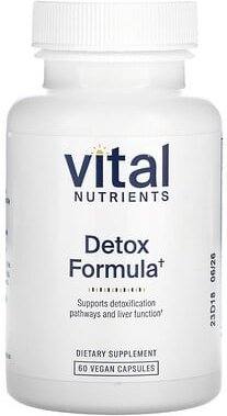 Vital Nutrients, Detox Formula, Entgiftungsformel, 60 vegane Kapseln
