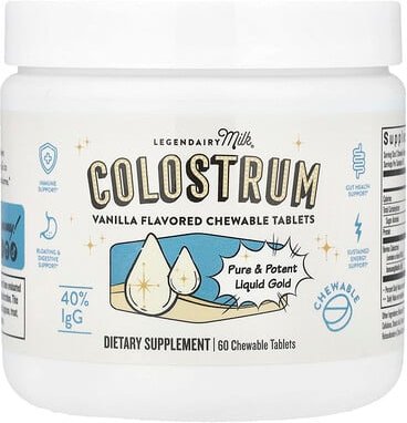 Legendairy Milk, Colostrum, Vanille, 60 Kautabletten