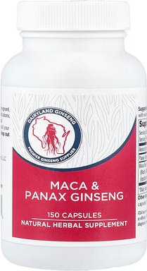 Dairyland Ginseng, Maca & Panax Ginseng, Maca und Panax ginseng, 150 Kapseln
