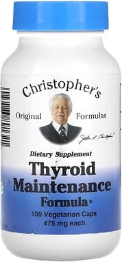 Thumbnail - Christopher's Original Formulas, Schilddrüsen-Erhaltungsformel, 475 mg, 100 vegetarische Kapseln