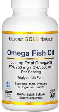 California Gold Nutrition, Norwegian Omega-3 Fish Oil with EPA/DHA, norwegisches Omega-3-Fischöl mit EPA/DHA, natürliche...