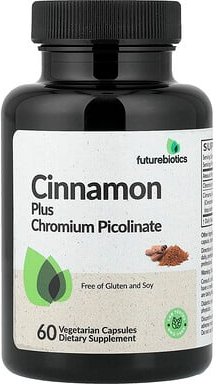 Futurebiotics, Cinnamon Plus Chrom Picolinate, Zimt plus Chrompicolinat, 60 pflanzliche Kapseln