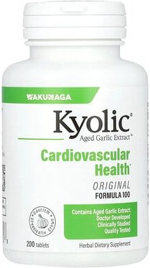 Thumbnail - Kyolic, Aged Garlic Extract, Extrakt aus gereiftem Knoblauch für Herz-Kreislauf-System, Original Formula 100, 200 Tablet...