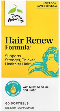 Terry Naturally, Terry Natürlich, Haarerneuerungsformel, 60 Weichgummi