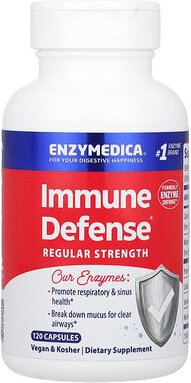 Enzymedica, Immune Defense®, zur Unterstützung des Immunsystems, normale Stärke, 120 Kapseln