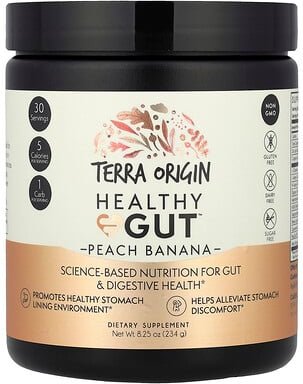 Thumbnail - Terra Origin, Healthy Gut™, Pfirsich-Banane-Geschmack, 234 g (8,25 oz.)