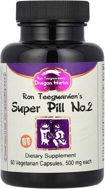 Dragon Herbs, Super Pill No. 2, 500 mg, 60 pflanzliche Kapseln