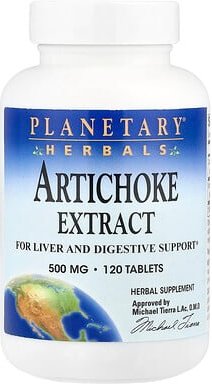 Planetary Herbals, Artischockenextrakt, 500 mg, 120 Tabletten