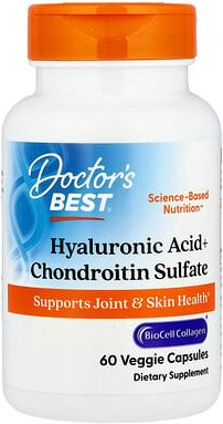 Thumbnail - Doctor's Best, Hyaluronic Acid + Chondroitin Sulfate with BioCell Collagen, Hyaluronsäure + Chondroitinsulfat mit BioCel...