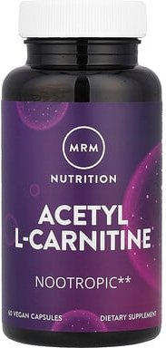 MRM Nutrition, Nutrition, Acetyl L-Carnitine, Acetyl-L-Carnitin, 60 vegane Kapseln