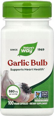 Nature's Way, Knoblauchknolle, 580 mg, 100 vegane Kapseln