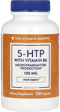 Thumbnail - The Vitamin Shoppe, 5-HTP with Vitamin B6, 5-HTP mit Vitamin B6, 120 Kapseln