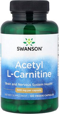 Thumbnail - Swanson, Acetyl-L-Carnitin, 500 mg, 100 pflanzliche Kapseln