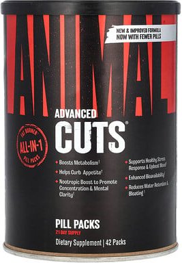 Animal, Advanced Cuts, Pill Packs, Pillen-Päckchen zur Fettverbrennung, 42 Päckchen