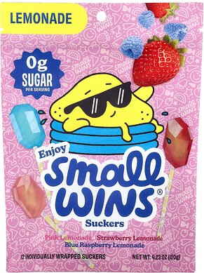Enjoy Small Wins, Suckers, Lemonade, Limonade, 12 Stück, 120 g (4,23 oz.)