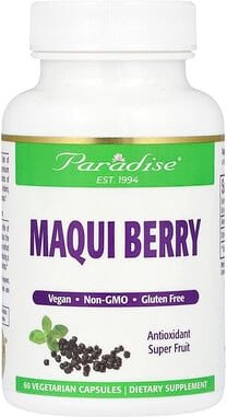 Paradise Herbs, Maqui Berry, Maqui-Beere, 60 pflanzliche Kapseln (400 mg pro Kapsel)