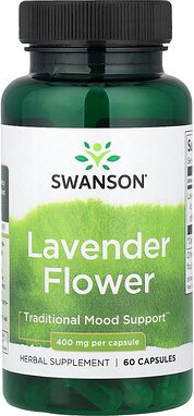 Swanson, Lavendelblüte, 400 mg, 60 Kapseln