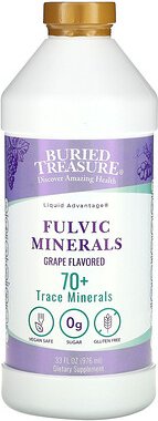 Buried Treasure, Fulvic Minerals, Fulvin-Mineralien, Traube, 976 ml (33 fl. oz.)