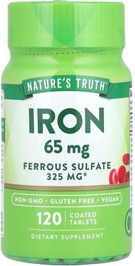 Nature's Truth, Eisen, 65 mg, 120 überzogene Tabletten