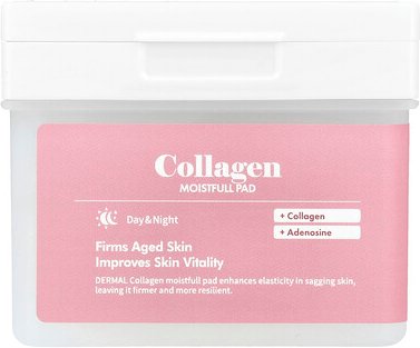 Dermal, Collagen Moistvoll Pad, feuchtigkeitsspendendes Kollagen-Pad, 120 Mikroloch-Pads