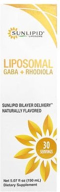SunLipid, Liposomal GABA + Rhodiola, liposomale GABA + Rosenwurz, 150 ml (5,07 fl. oz.)