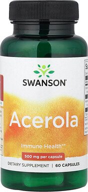 Thumbnail - Swanson, Acerola, 500 mg, 60 Kapseln
