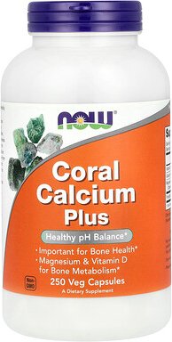 NOW Foods, Korallenkalzium Plus, 250 Veggiekapseln