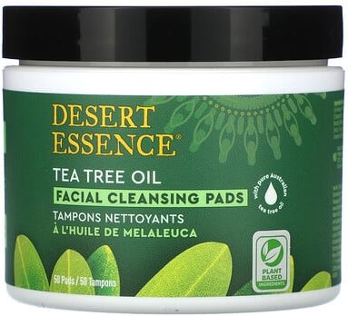 Desert Essence, Daily Facial Cleansing Pads, Gesichtsreinigungstücher für jeden Tag, 50 Pads