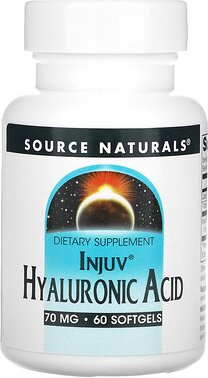 Thumbnail - Source Naturals, Injuv Hyaluronic Acid, Hyaluronsäure, 60 Weichkapseln