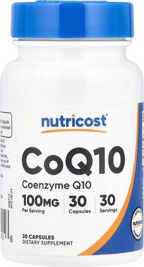 Nutricost, CoQ10, CoQ10, 100 mg, 30 Kapseln