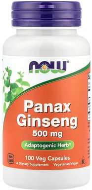 NOW Foods, Panax Ginseng, Panax ginseng, 500 mg, 100 pflanzliche Kapseln