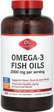 Olympian Labs, Omega-3 Fish Oils, Omega-3-Fischöl, 240 Weichkapseln (1.000 mg pro Weichkapsel)