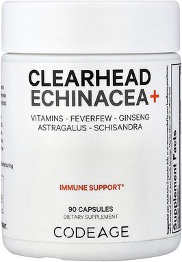 Codeage, Clearhead Echinacea+, Echinacea+, 90 Kapseln