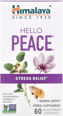 Himalaya, Hello Peace, Stressabbau, 60 vegetarische Kapseln