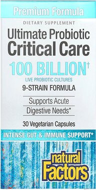 Natural Factors, Ultimate Probiotic, Critical Care, Probiotika, 100 Milliarden KBE, 30 pflanzliche Kapseln