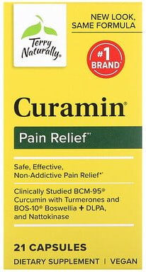Terry Naturally, Curamin, Schmerzlinderung, 21 Kapseln