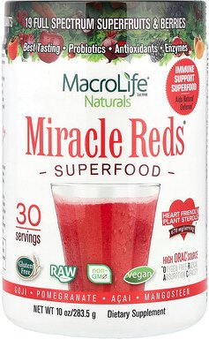 Macrolife Naturals, Miracle Reds, Superfood, Goji-Granatapfel-Acai-Mangostan, 283,5 g (10 oz.)