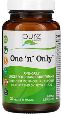 Pure Essence, One 'n' Only, Multivitaminpräparat auf Vollwertbasis, 90 Tabletten