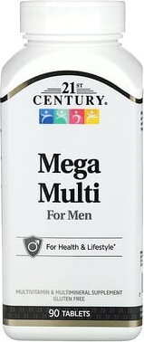 Thumbnail - 21st Century, Mega Multi for Men, Multivitamine für Männer, 90 Tabletten